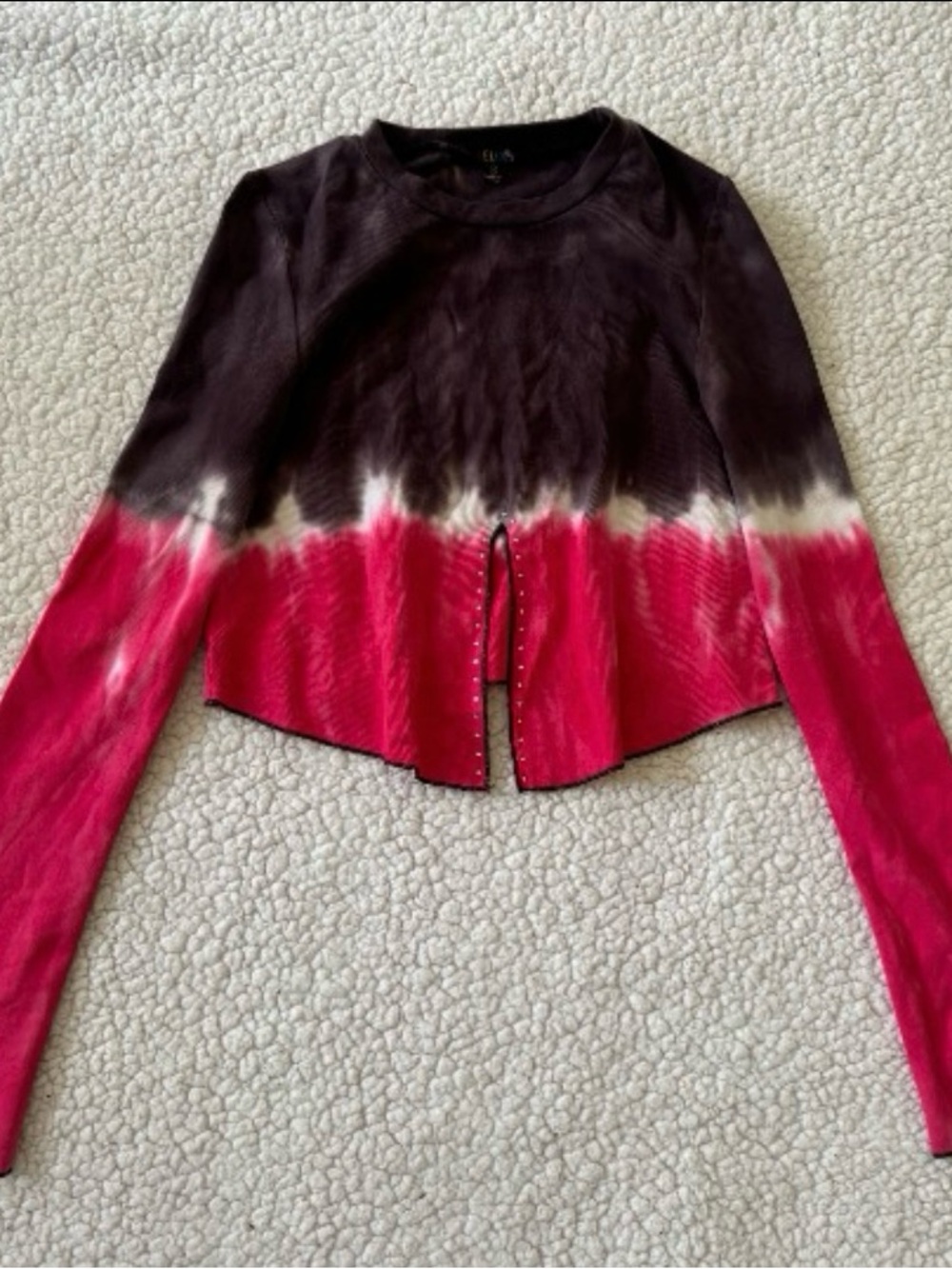 dolls kill delia's tie dye long sleeve shirt